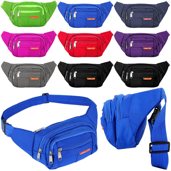 Water-Resistant Fanny Packs – 9 Pack
