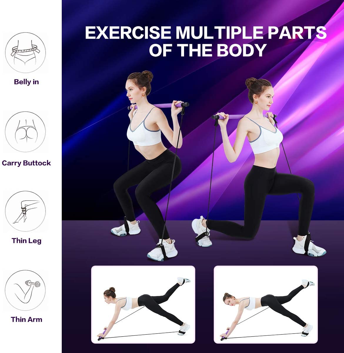 Portable Pilates Bar Kit
